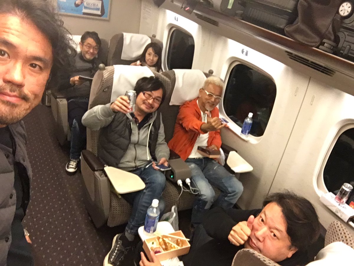 講師のみんなと。今日は降りるところが全員バラバラという(笑)