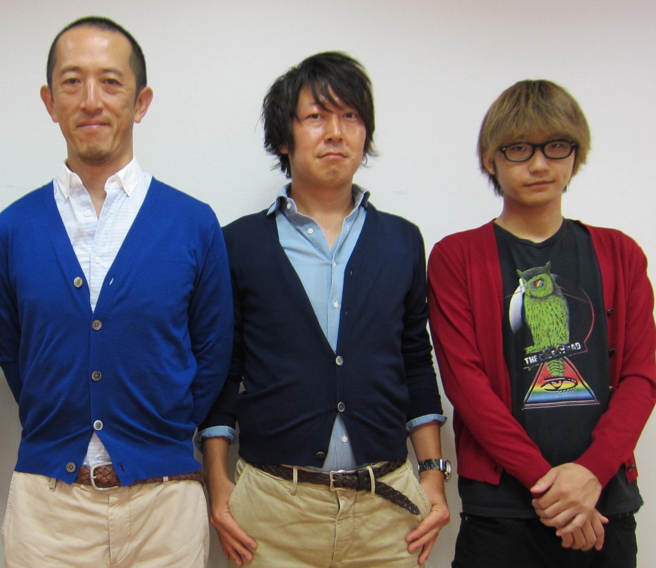 左からカトタツ、スミヨシ、ヒロナガ。