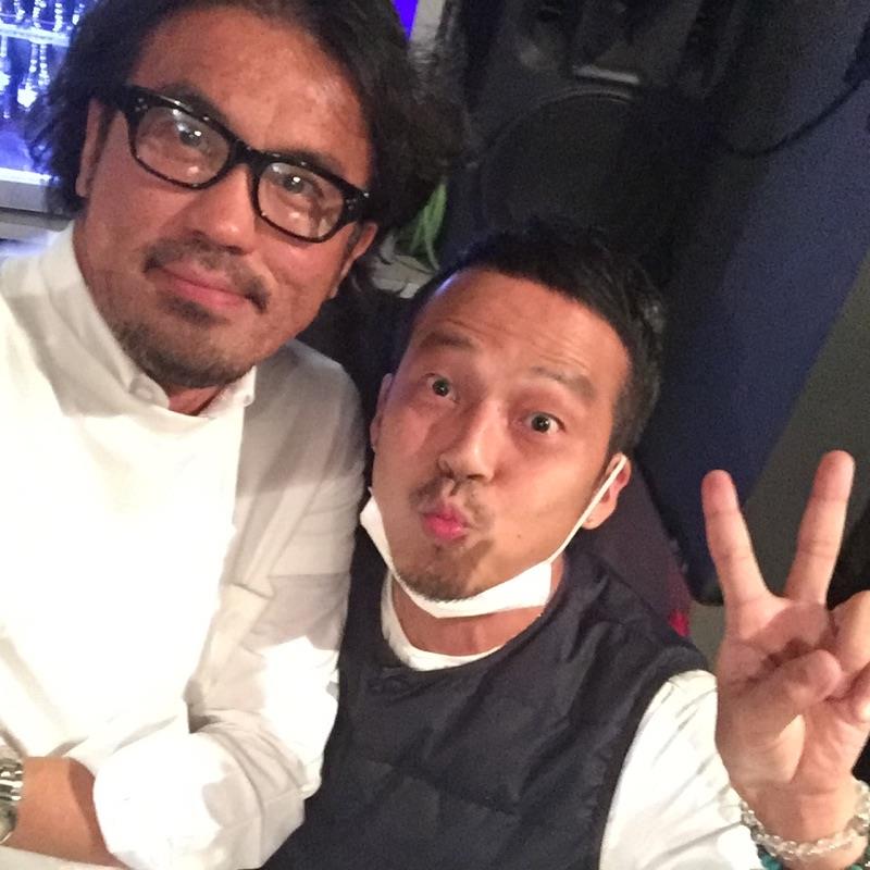 主催者の斉藤恵一さんとWATANOYA NAIGHTの際に。
