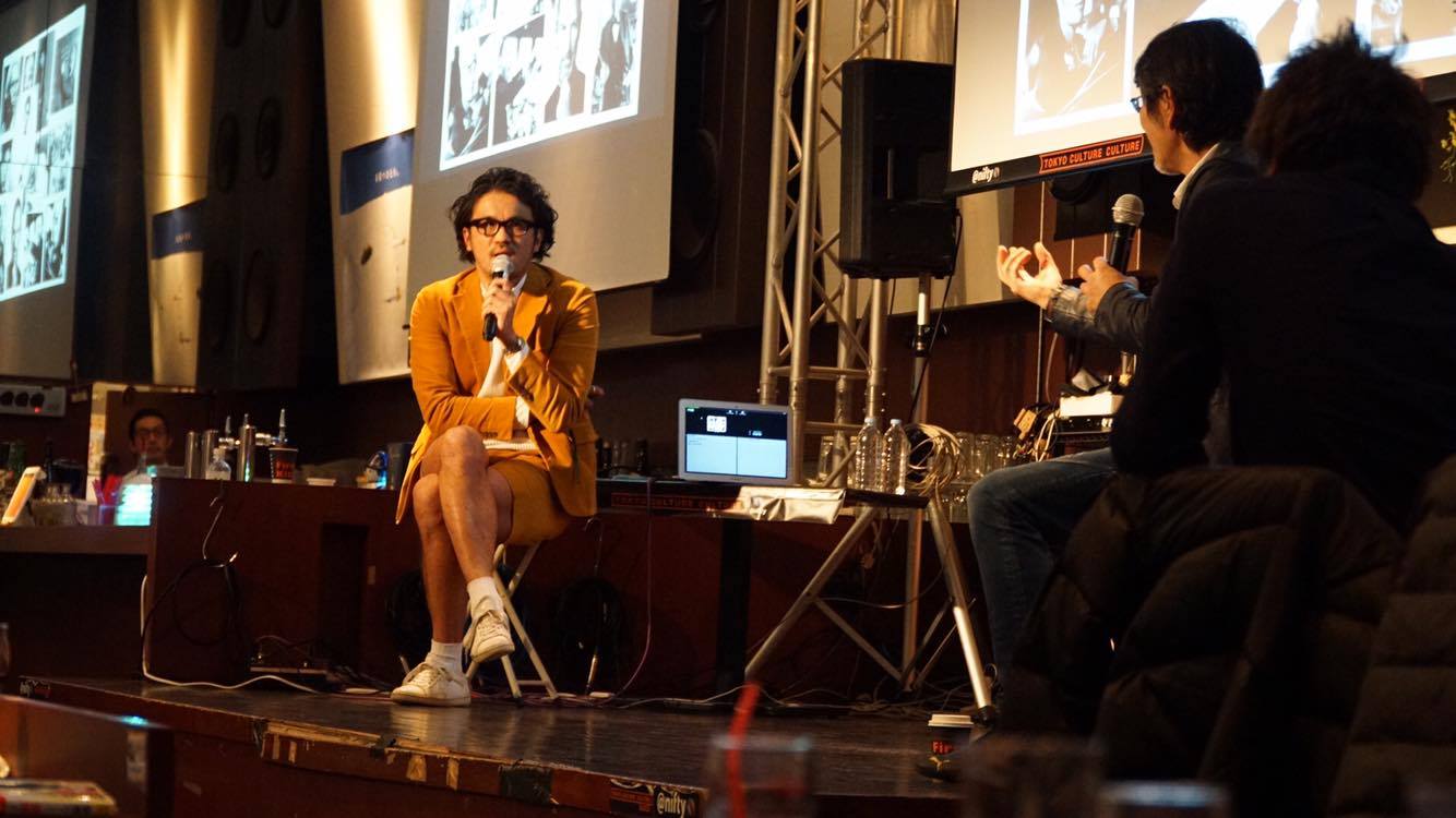 藤村先生とのトークショー。photo by 陽田