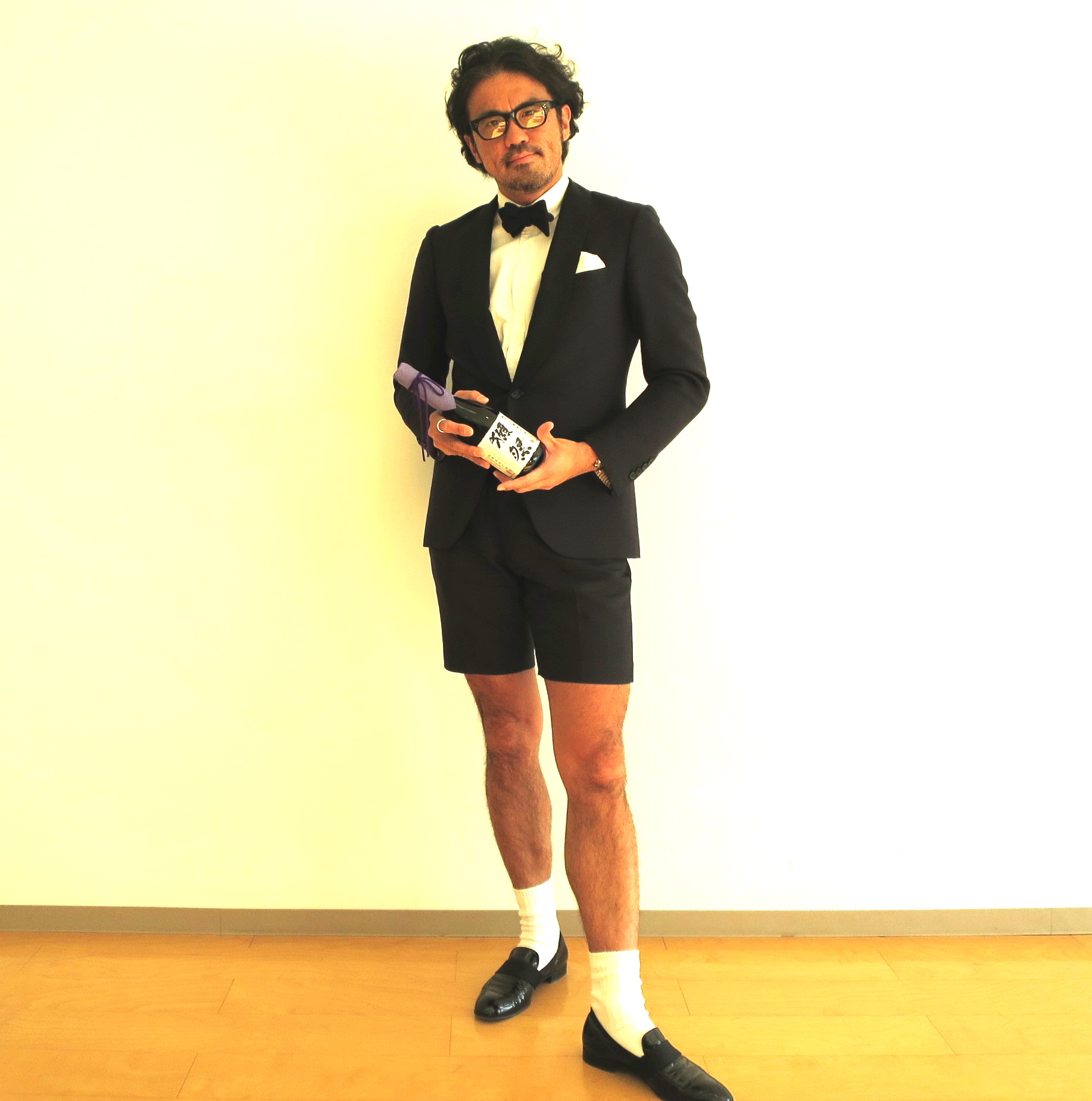 大好きな人からもらった獺祭を持ってHappy New Year。