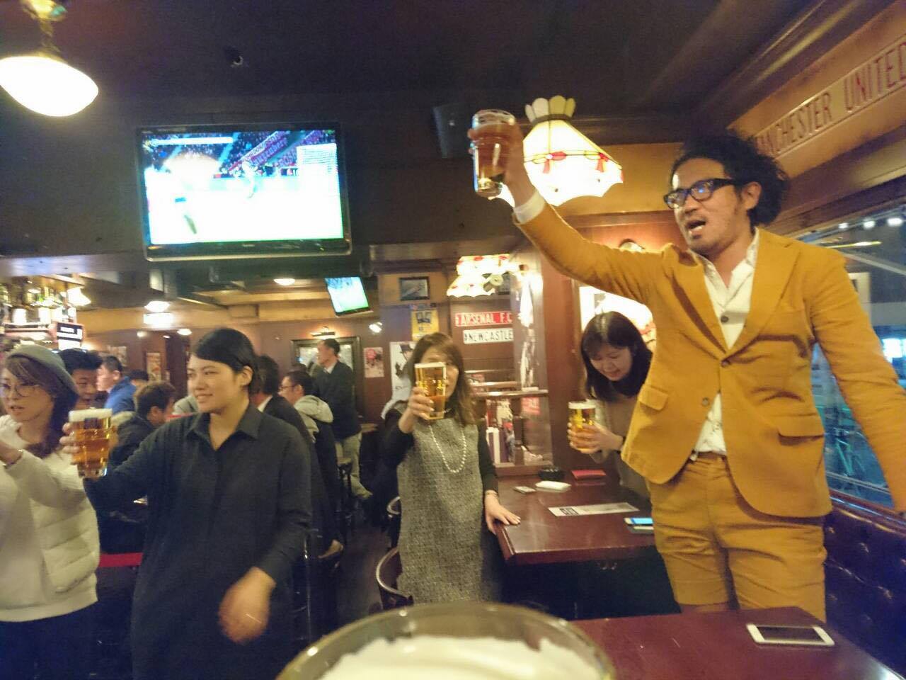 おっくんとカンパイーーーーーーーー。