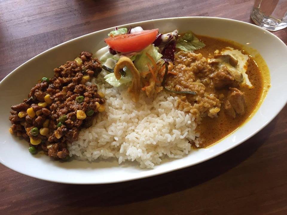 キーマ&バターチキンも美味しいよ。