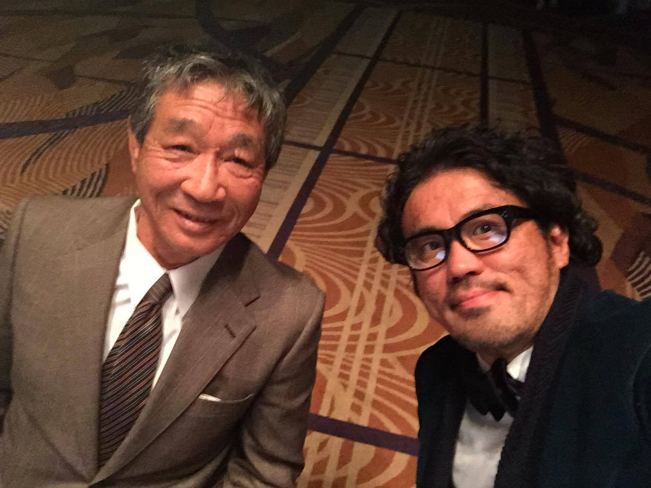 マツモッティが講演中にお父様とインカメ。