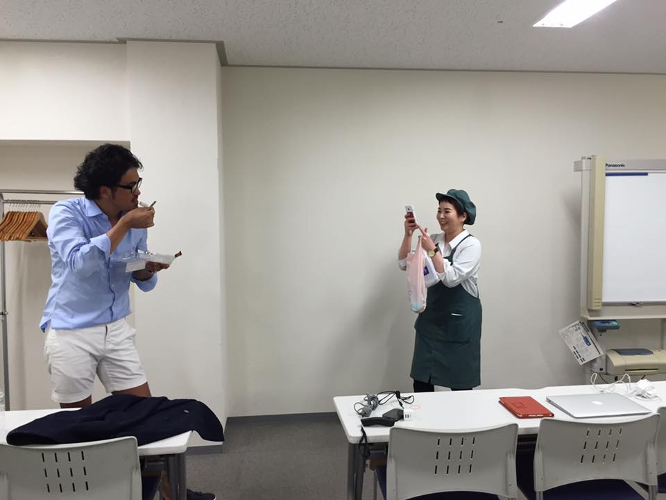 講演後、差し入れに板わさ持ってきてくれました。