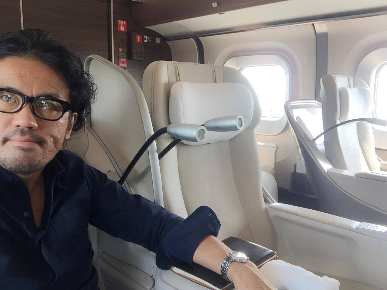 セキュリティの関係上、帰りもグランクラスで帰ります。