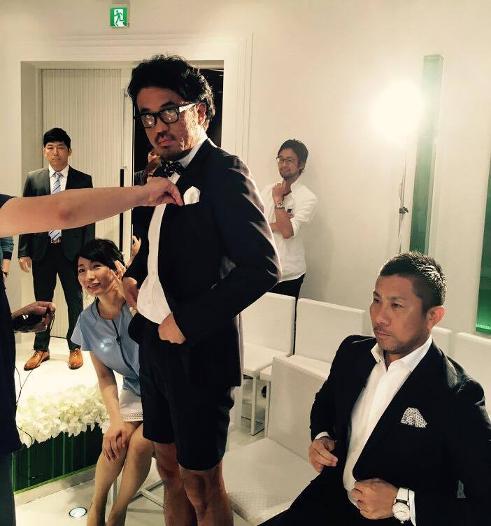 いざ出陣。って感じ。( 先日の収録風景。)