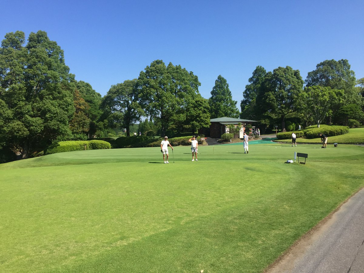 グリーンの練習場。