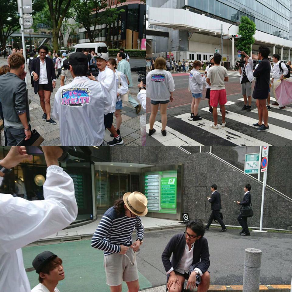 先日の原宿、表参道ロケの風景。