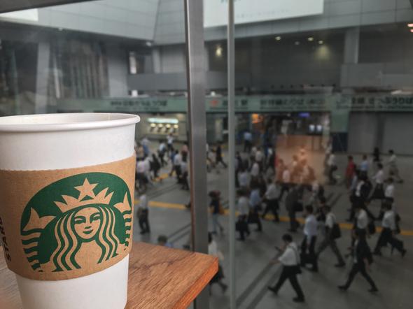 品川駅のいつものスタバから。