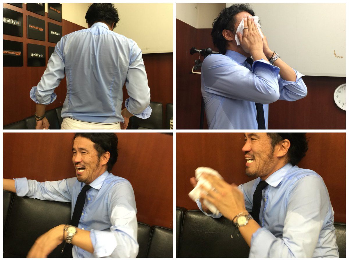 終わった後は汗ビショビショ。photo by ゆかりん