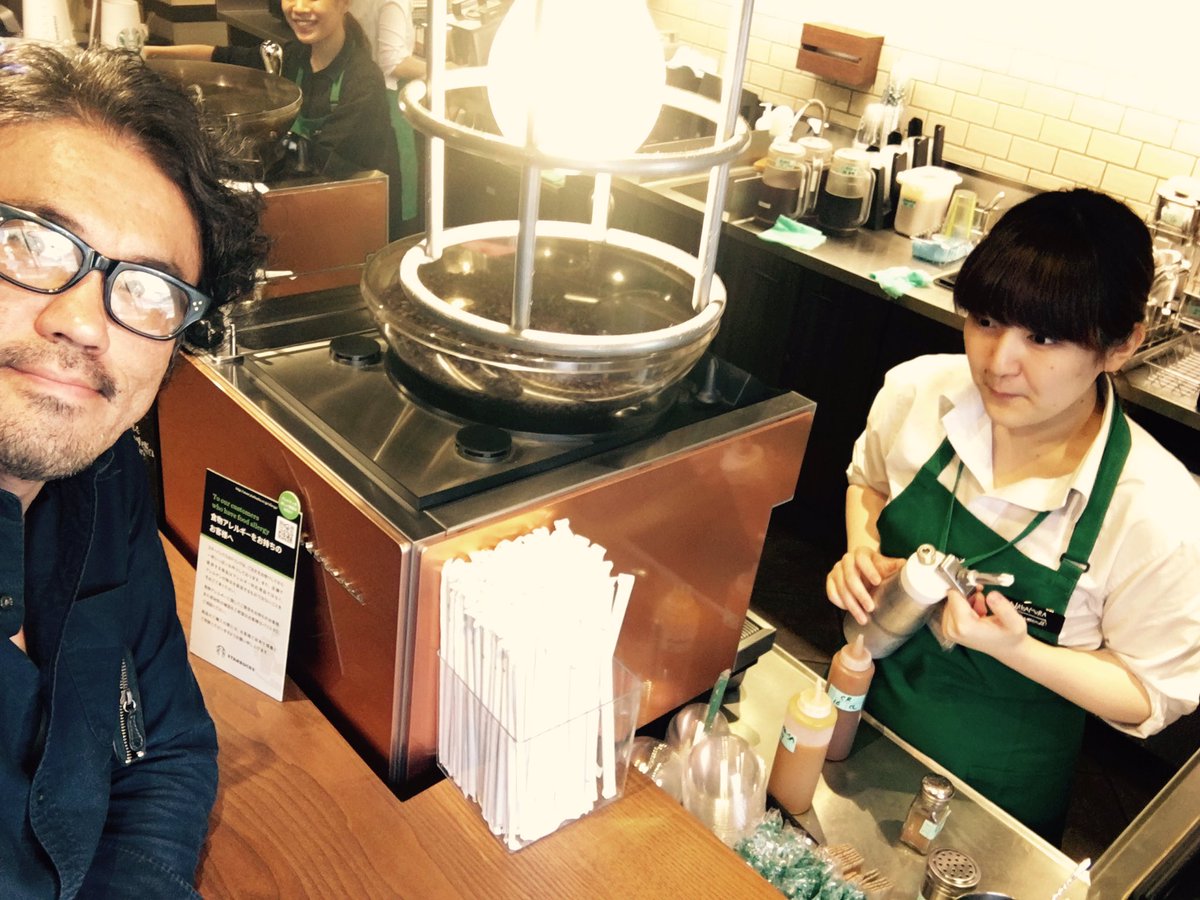 朝のスタバでその人達に呼びかけを。