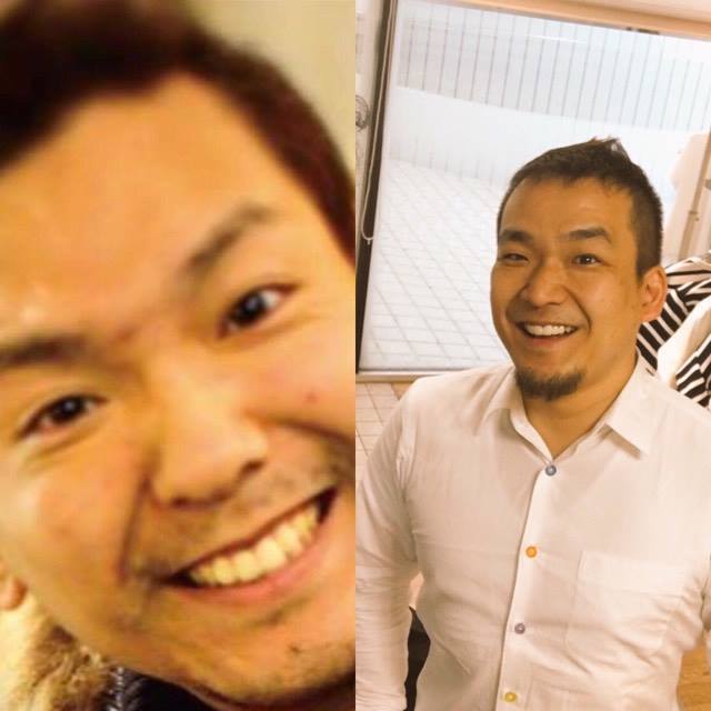 左はカベシタ。右は横山さん。あ。当然2人は会った事はありませんよ。